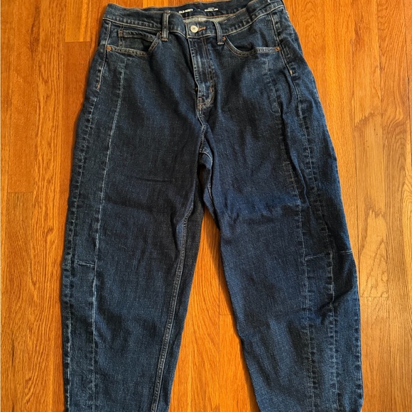 Old Navy Denim - Old Navy Women's Ankle Barrel Jeans - Dark Blue